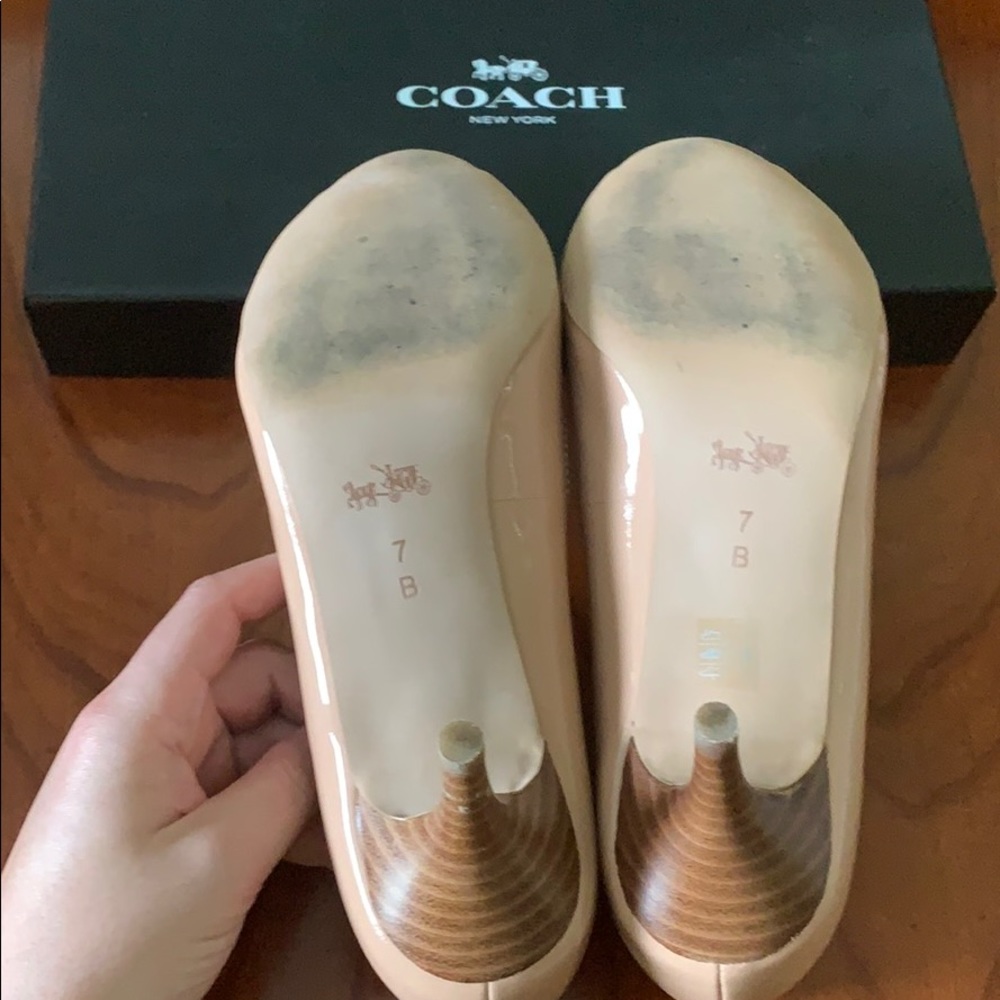 Used Once Coach Small Heels - Picture 2 of 2